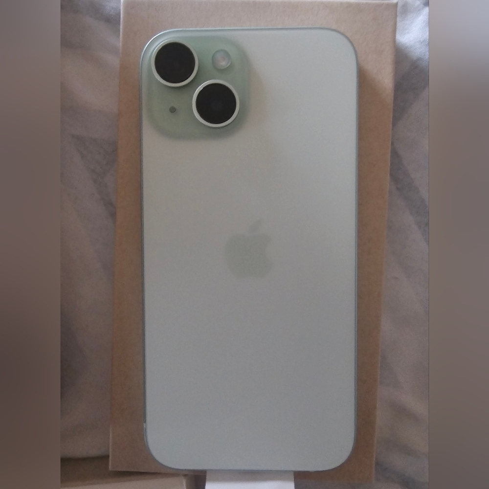 Apple 15 iPhone in Mint Green 254 GB NIB